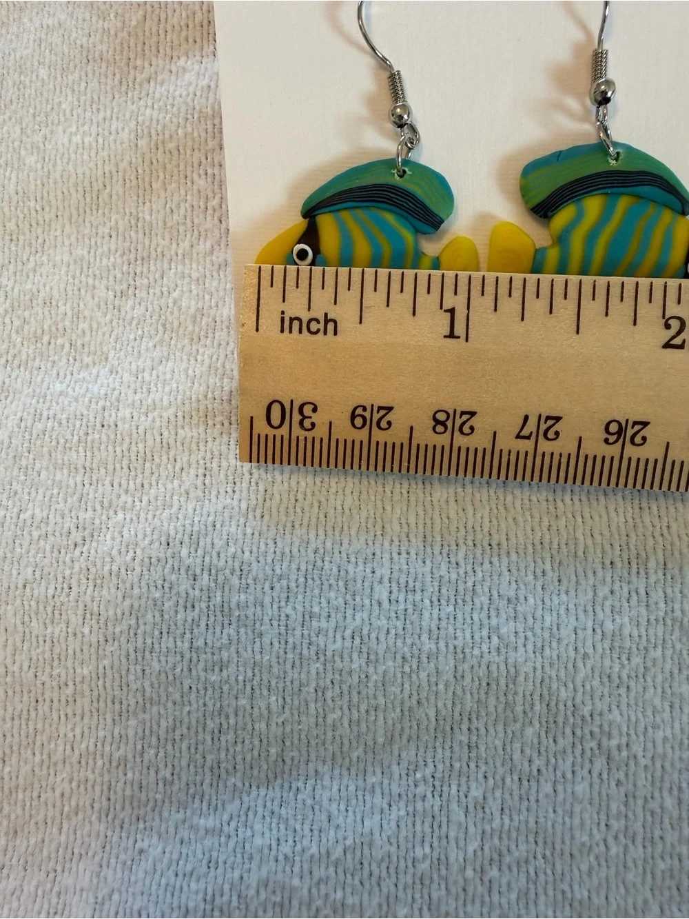Oceana Trading Tropical Fish Dangle Earrings Colorful Coastal Beach NWT
